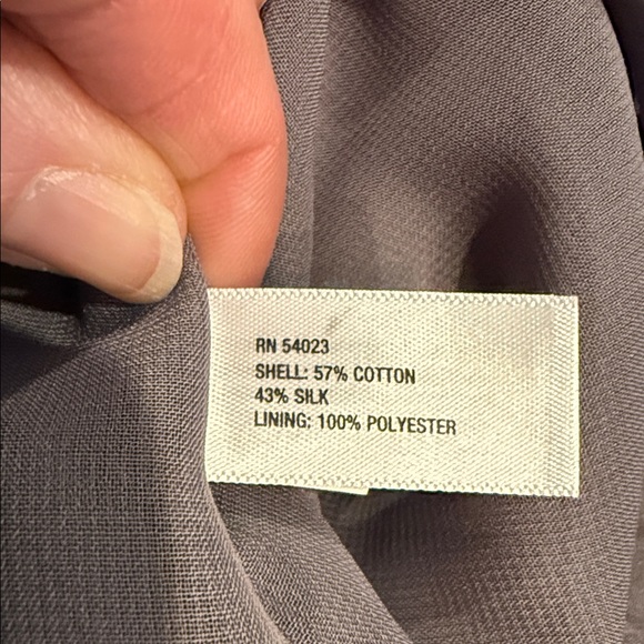 Gap Gray Sleeveless Silk Blend Ruffle Dress Size XL - Picture 7 of 7